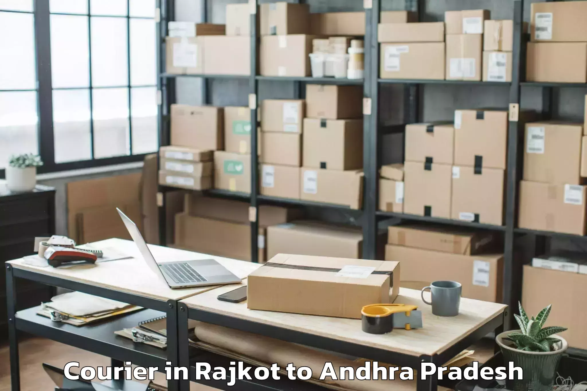 Reliable Rajkot to Chandralapadu Courier